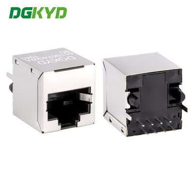 Conector de puerto de red vertical industrial RJ45, interfaz blindada no iluminada, DGKYD511B074GWA8D
