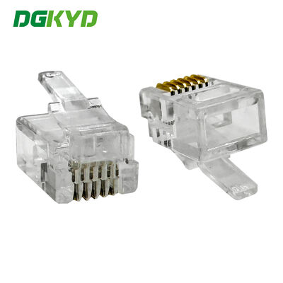Conector de cristal RJ11 6P6C (cuerpo corto) DGKYDRJ111166F1A1WW041
