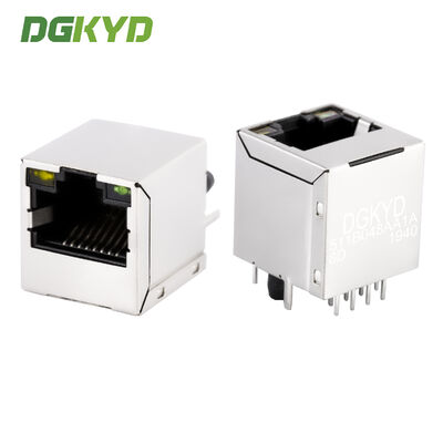Filtración integrada rápida derecho - en Rj45 Jack Connector 8PIN