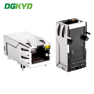 Puerto RJ45 Gigabit Ethernet con fuente de alimentación POE de 33 de largo con conector blindado para tira de luz KRJ-339KNL