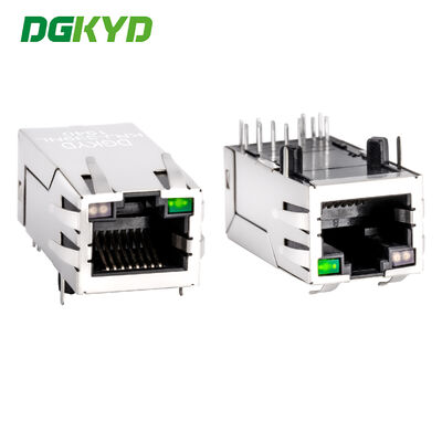 El gigabit rj45 cat6 de la longitud de KRJ-339NL 33m m protegió el conector/el enchufe magnético integrado