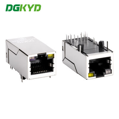 Puerto único personalizado de 33.0 mm Rj45 Lan Jack, conector micro Rj45 1000BASE PoE KRJ-339PWNL