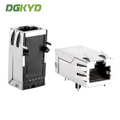 Conector Rj45 de puerto único de 6 pines con transformador / LED KRJ-3302NL