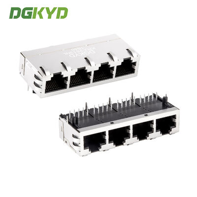 Interfaz Ethernet de conector de red Gigabit 4 Gang RJ45 KRJ-2513NL