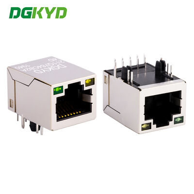 Conector Ethernet Gigabit RJ45 de grado industrial con magnetismo incorporado para redes de alto rendimiento