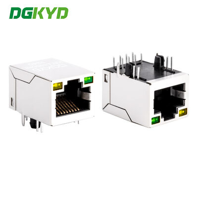 Conector Ethernet RJ45 con LED y filtro de red para redes de alto rendimiento