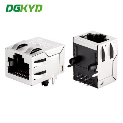 Conector RJ45 blindado de 100 Mbps con transformador de red integrado y sin banda de luz