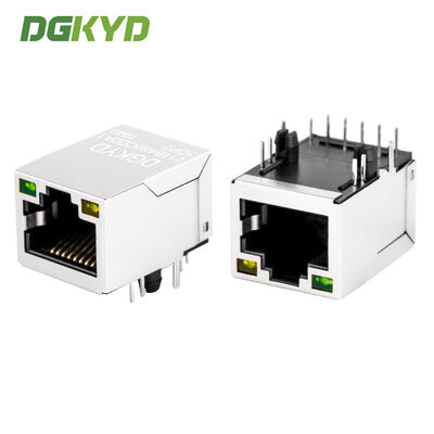 Conector RJ45 Blindado con Filtro Ethernet POE Integrado de 100Mbps y Chapado en Oro 6U