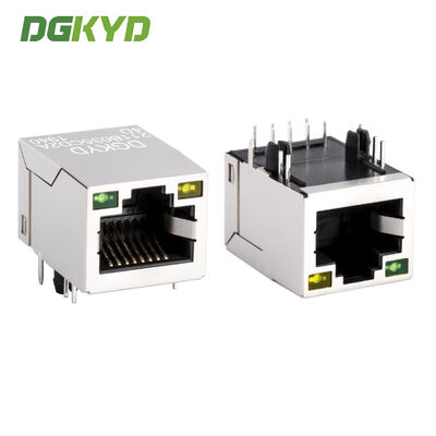 Conector Ethernet RJ45 con blindaje y transformador integrado para puerto de red de 100 Mbps DGKYD211B035CD2A4D