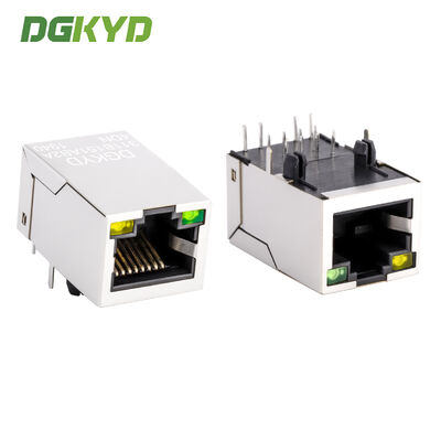 Conector RJ45 de 100 Mbps con transformador integrado para interfaz de red industrial