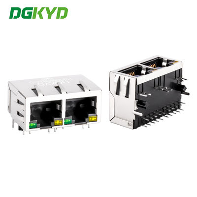 Conector RJ45 de Grado Industrial con Chapado en Oro de 6u para Ethernet Gigabit