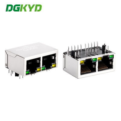 Conector RJ45 Blindado 8P8C Gigabit Modular Jack para Puerto de Red Industrial