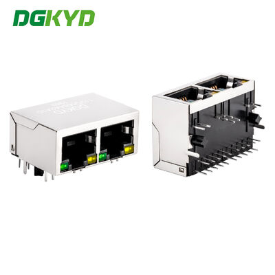 Conector RJ45 Modular Jack con Filtro de Chapado en Oro de 6u y Puerto TAB-Abajo para Gigabit Ethernet