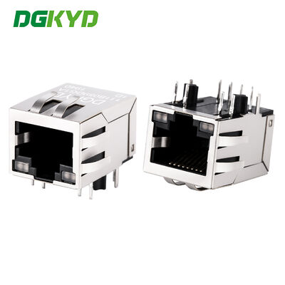 Conector femenino RJ45 de grado industrial 10/100 Base-T Conector blindado RJ45 con filtro de 100 Mbps