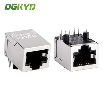 Puerto de red industrial Gigabit Ethernet RJ45 Conector blindado paquete único en línea RJ45 Jack