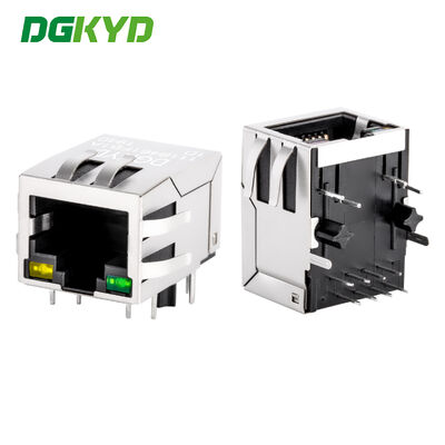Tab Down 1x1 Puerto 1000 Base-T RJ45 Conector Ethernet LAN con conector modular con magnetismo integrado