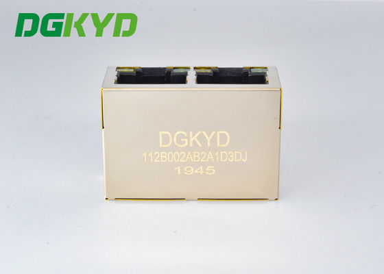 Puerto RJ45 de Jack modular el 100M BASE-T 1x2 2