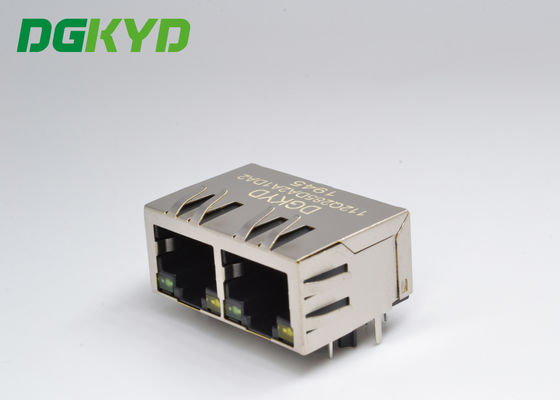 Conector de Ethernet de 10P8C 2.5G RJ45 con el transformador del ala de la correa de la lámpara