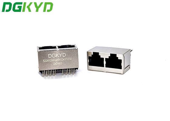 180 conector modular de Ethernet RJ45 del grado 1X2