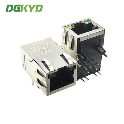 OEM integrado soporte del zócalo de Ethernet del Magnetics RJ45 Jack Module Tab Up Cat 5 del PWB de DGKYD311B029DB1A4DN